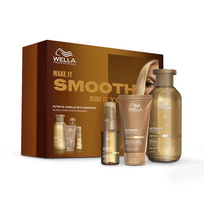 WELLA PROFESSIONALS-ULTIMATE SMOOTH CASE 3 peças.-DrShampoo - Perfumaria e Cosmética