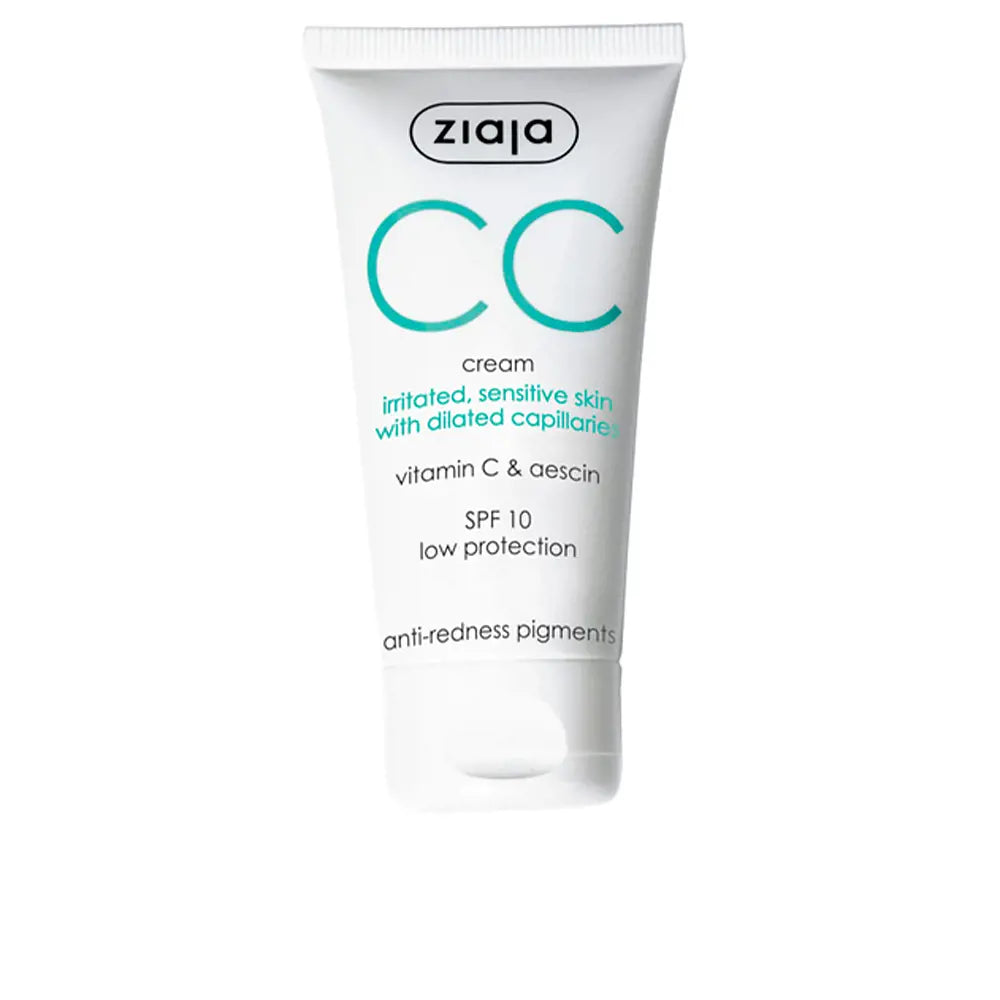 ZIAJA-CC CREAM corretivo para pele irritada e sensível 50 ml-DrShampoo - Perfumaria e Cosmética