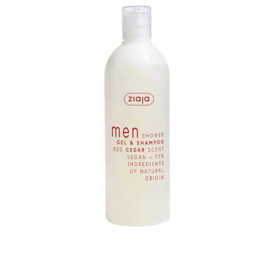 ZIAJA-MEN gel de banho e champô de cedro vermelho 400 ml-DrShampoo - Perfumaria e Cosmética