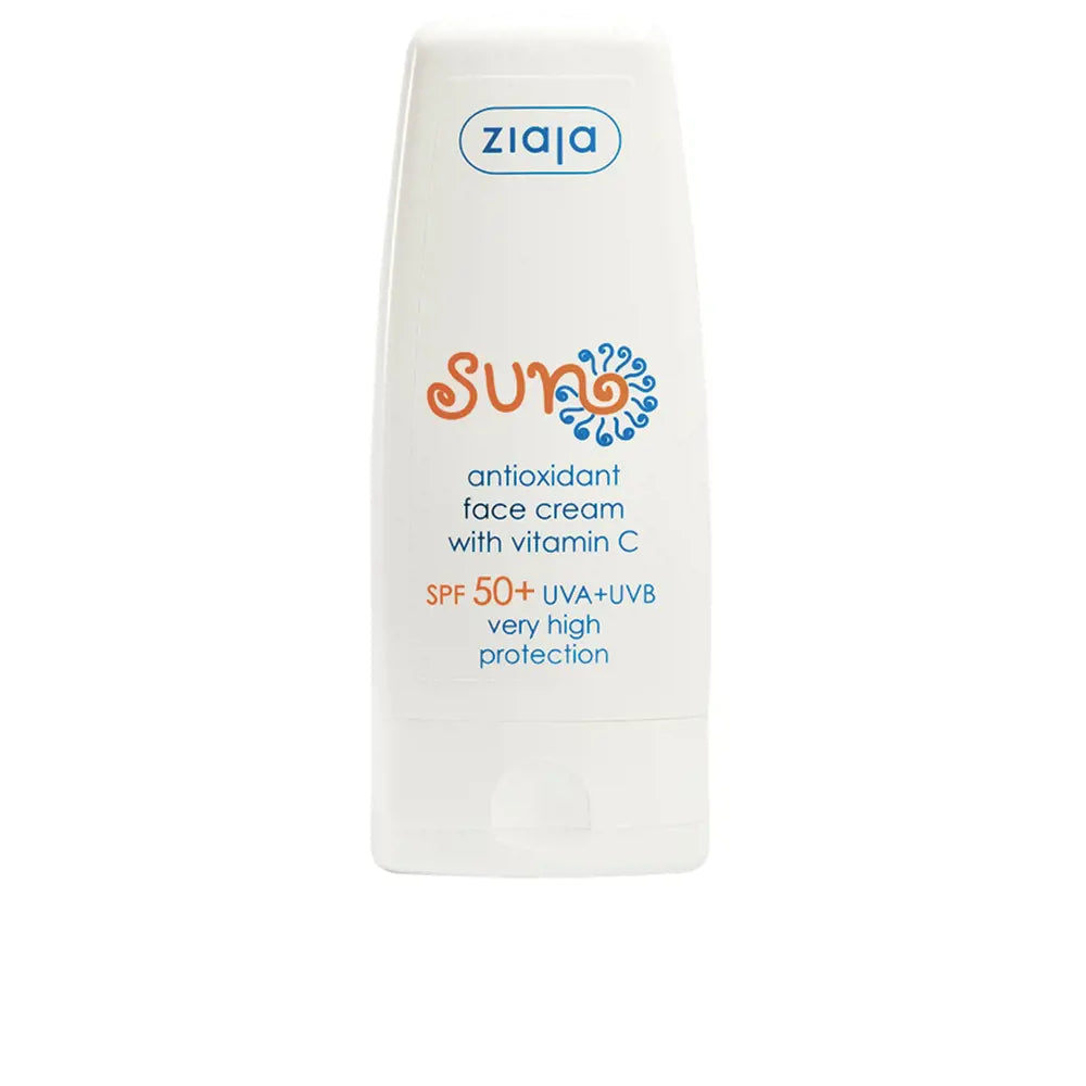 ZIAJA-SUN creme de rosto antioxidante SPF50+ com vitamina C 50 ml-DrShampoo - Perfumaria e Cosmética